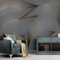 3D Wallpaper Modern Art Abstract Lines for Living Room Wallpaper