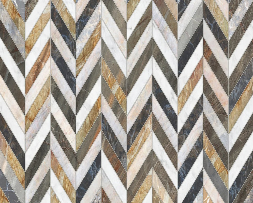 Colorful Wood Stripe 3D Wallpaper 