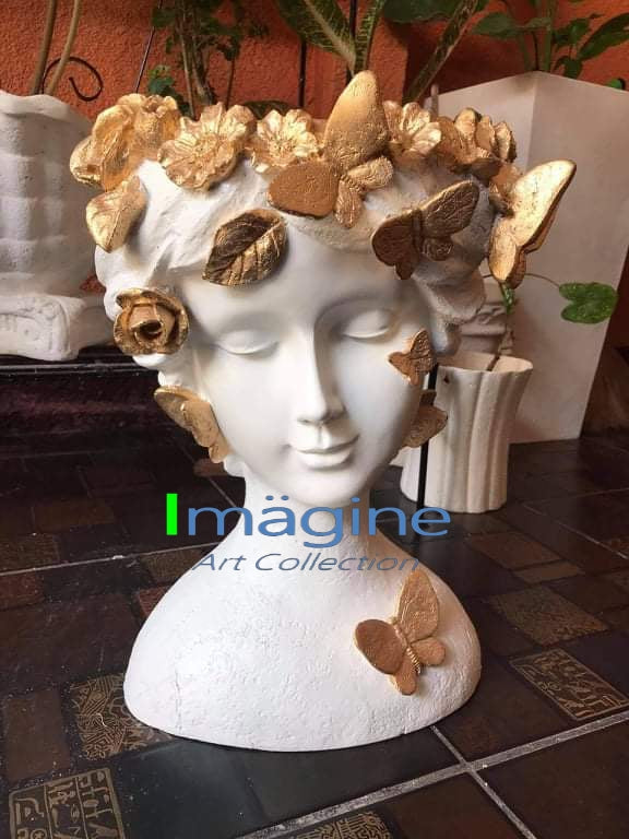 Stonecast Flower Crown Pots for Plants SKU# IAC0012