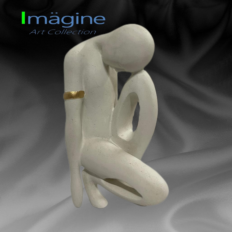 Man In Gratitude Sculpture Stonecast Figurine SKU# IAC0009