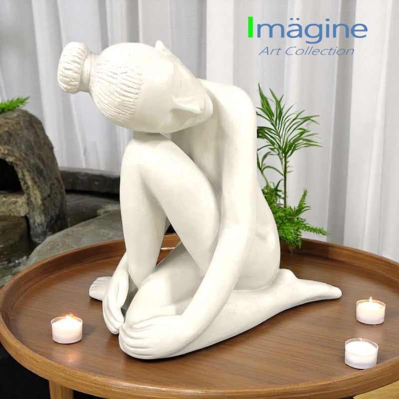 Whispers of Stillness Stonecast Sculpture Figurine 