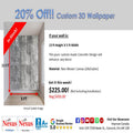 In-Stock Custom 3D Wallpaper Cement SKU# WAL0387