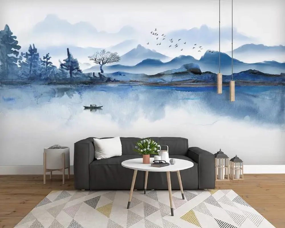 3D Wallpaper Japanese Mountains