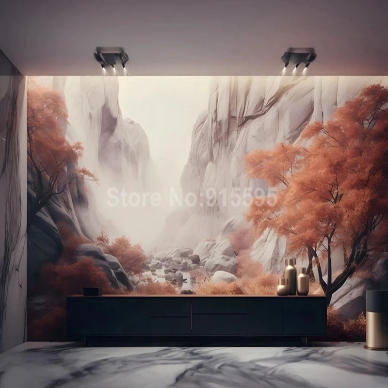 3D Wallpaper Orange Blossom SKU# WAL0194