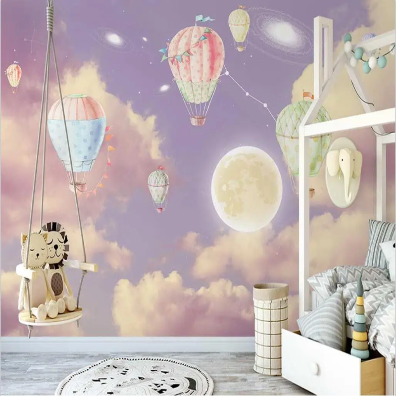 3D Wallpaper Purple Daycare Playground