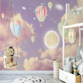 3D Wallpaper Purple Daycare Playground