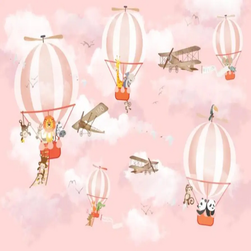 3D Wallpaper Air Balloon Fun Daycare