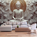 3D Wallpaper Glowing Serene Buddha III SKU# WAL0749