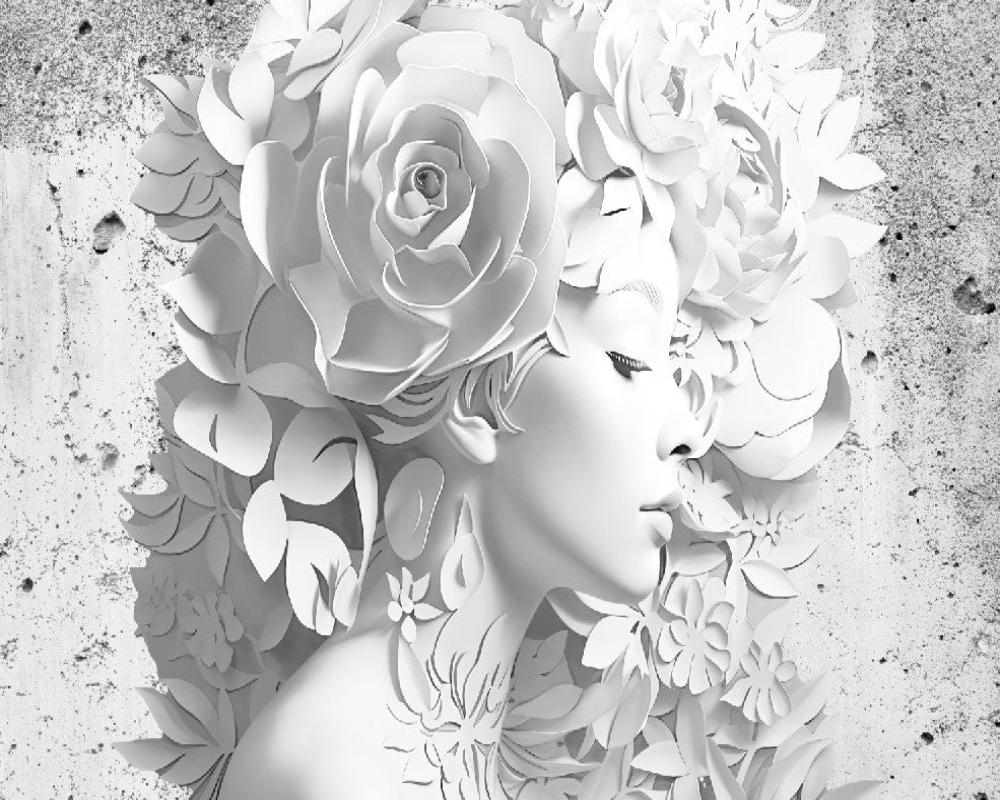 3D Wallpaper Scarlette Beauty SKU# WAL0505