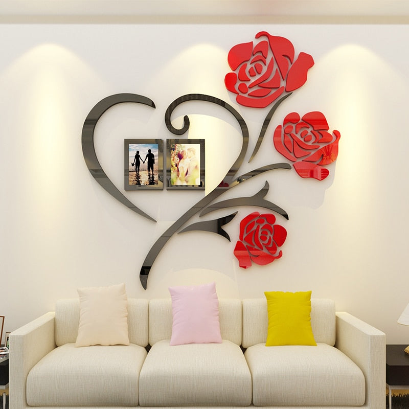 3D Creative Flower Wall Plate Decoration SKU# MOS0051