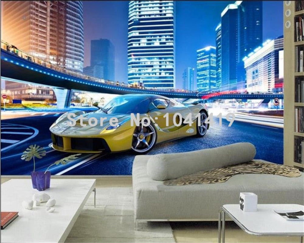 3D Wallpaper City Night Landscape