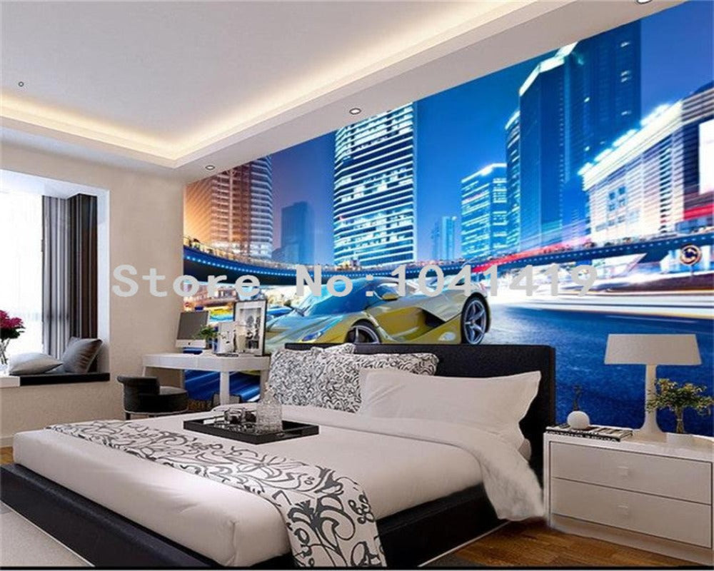 3D Wallpaper City Night Landscape