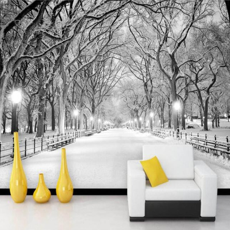 3D Wallpaper Snowy Mist SKU# WAL0170