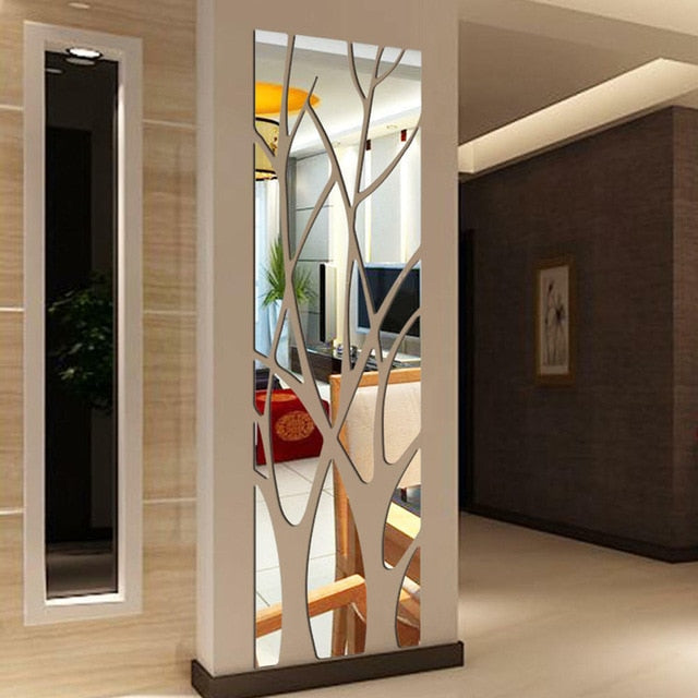 Mirror Tree Wall Plate Self-Adhesive SKU# MOS0009