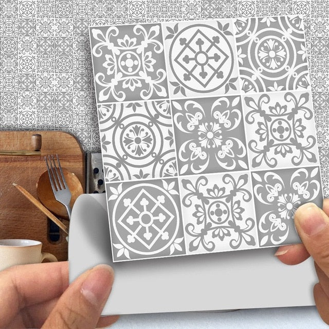 Mosaic Wall & Floor PVC Tile Marble Waterproof SKU# MOS0005