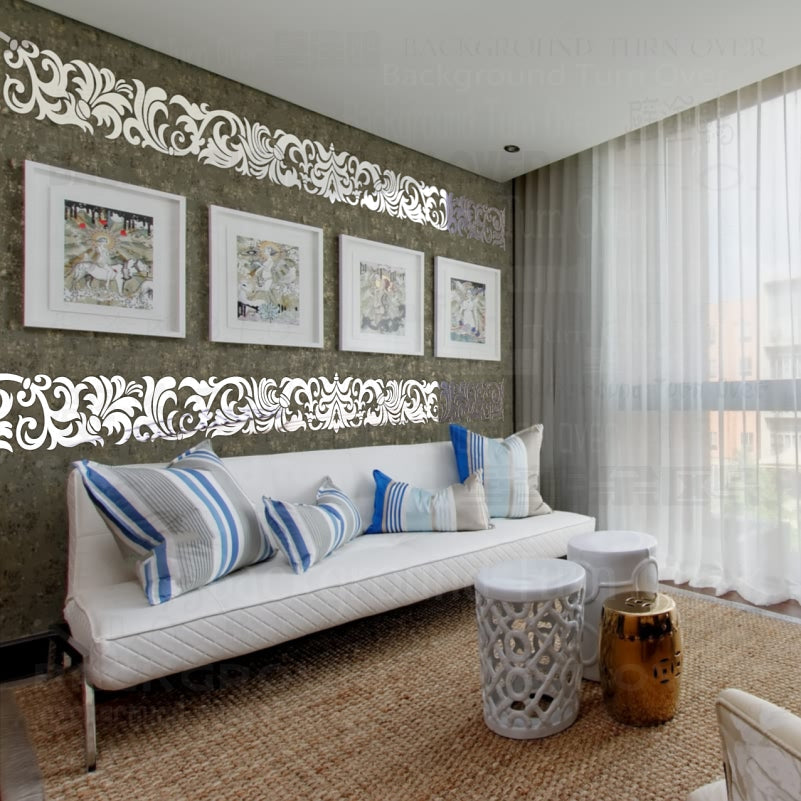 Wall Mirror Vintage Antique Self-Adhesive SKU# MOS0030
