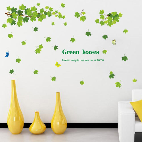 3D Giant Tree Green Leaves Wall Art Decals SKU# MOS0050