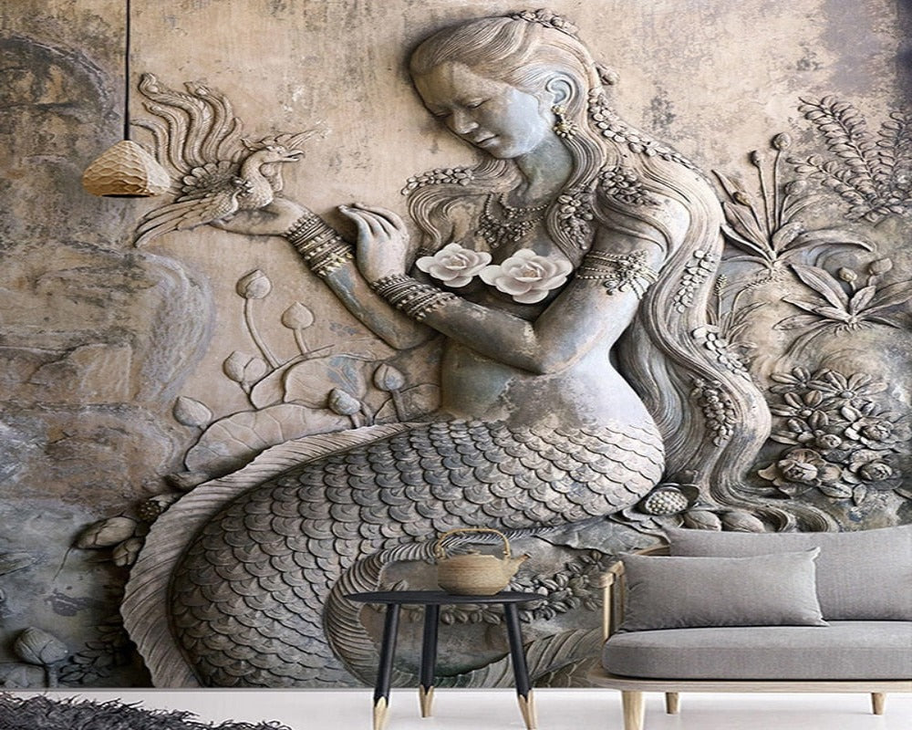 3D Wallpaper Stereo Sculpture SKU# WAL0233