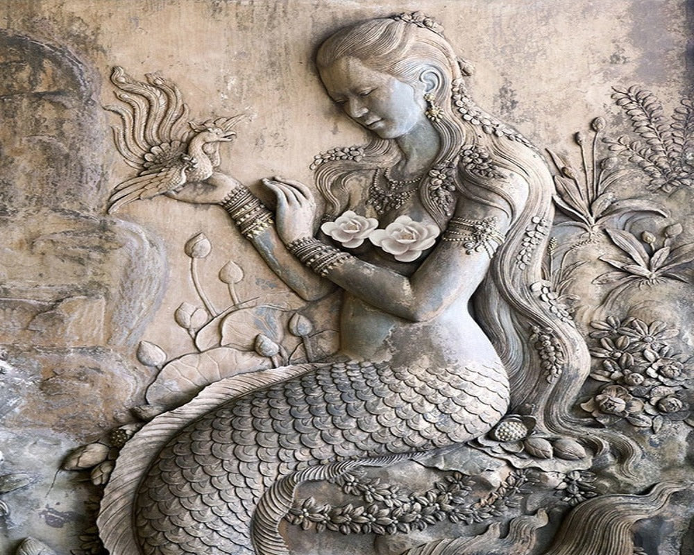 3D Wallpaper Stereo Sculpture SKU# WAL0233