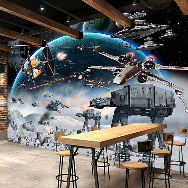 3D Wallpaper Star Wars Fight Scene