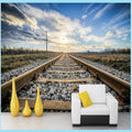 3D Wallpaper Train Tracks SKU# WAL0114