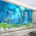 3D Wallpaper Ocean Dolphins