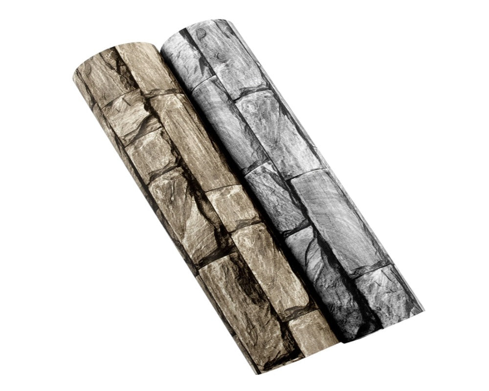 3D Wallpaper Gray Brick SKU# WAL0078