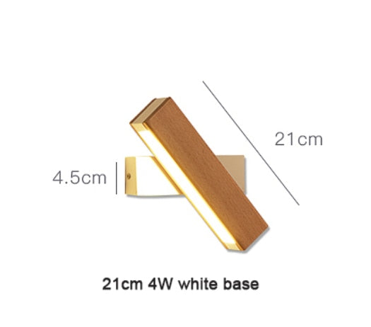 LED Swivel Maple Wood Case Wall Sconce 90V-260V SKU# LIG0076