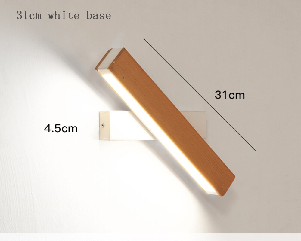 LED Swivel Maple Wood Case Wall Sconce 90V-260V SKU# LIG0076