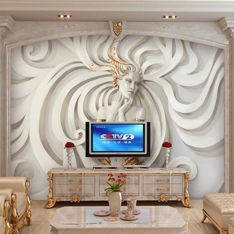 3D Wallpaper Sculpture Papel de Parade SKU# WAL0210