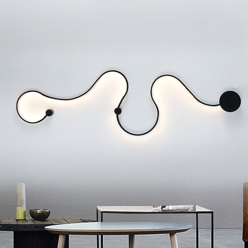 LED Rattlesnake Wall Sconce Aluminum Luminaire SKU# LIG0046