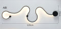 LED Rattlesnake Wall Sconce Aluminum Luminaire SKU# LIG0046