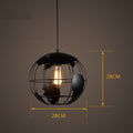 LED Simple Wrought Iron Globe Chandelier Lights SKU# LIG0042