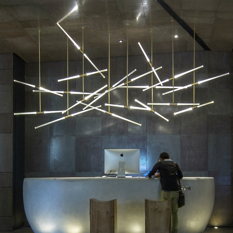 Matrix LED Frosted Pendant Light Suspension SKU# LIG0051