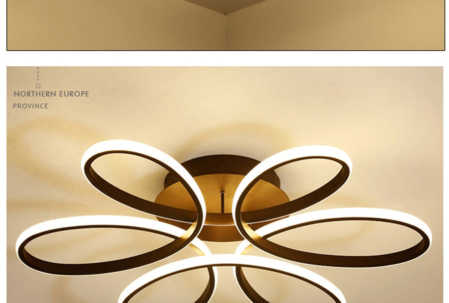 Wild Flower SMD/LED Remote Ceiling Light SKU# LIG0082